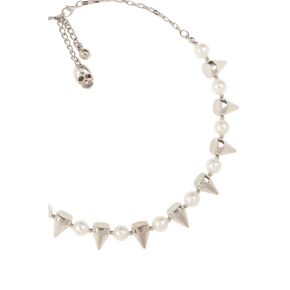 Banned - Edge Choker - Zilverkleurig